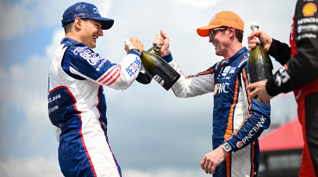 Alex Palou and Scott Dixon