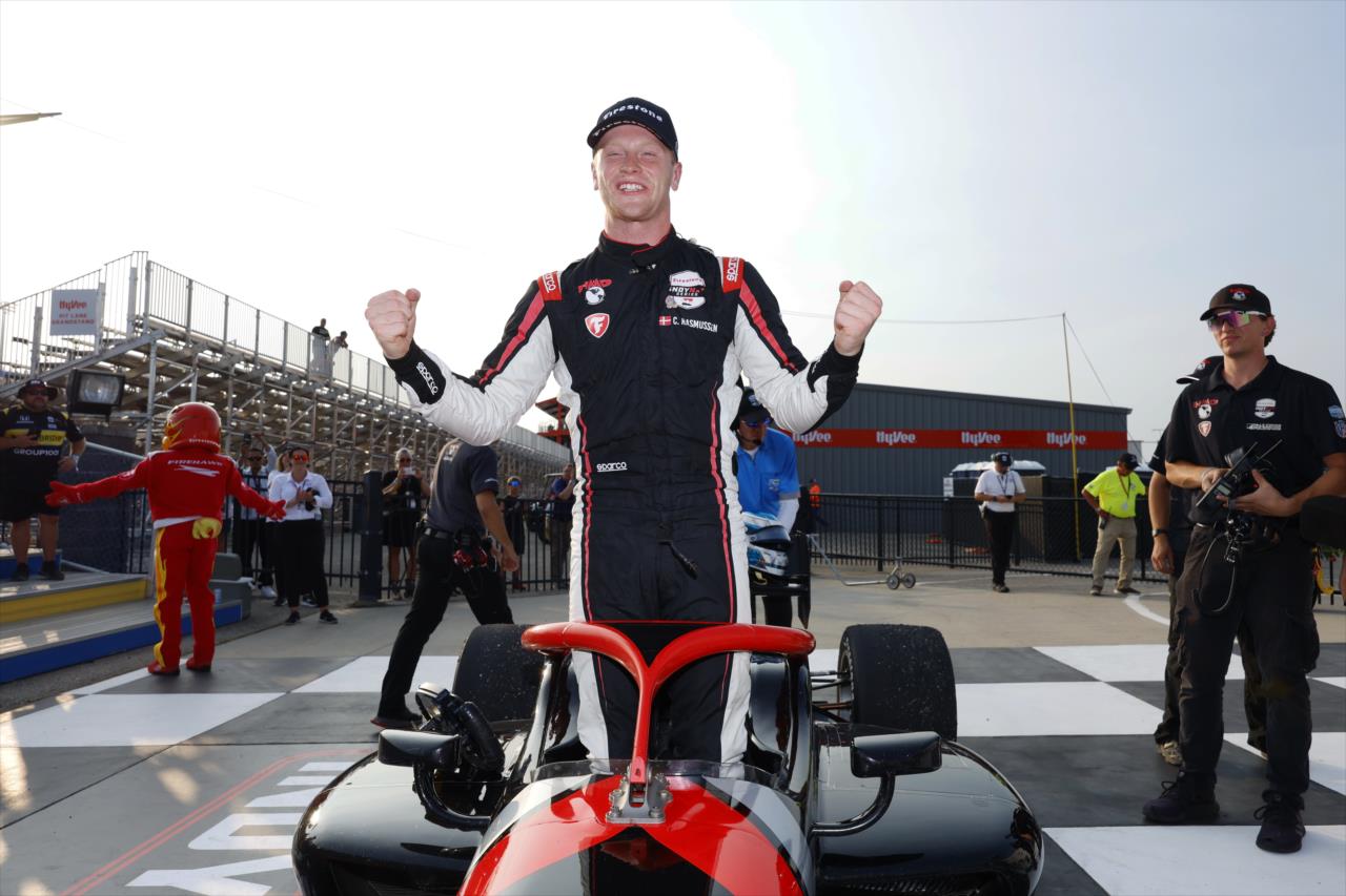 Indy NXT – Rasmussen nuovo leader dopo la vittoria di forza in Iowa